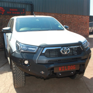 Wildog Front Bumper (Hilux Legend 2021+) Black with nudge